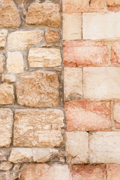 istock Stone wall texture. Old stoned background. Details. Jerusalem, Israel 1250732421
