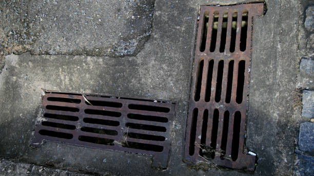 istock manhole grating for rainwater drainage 1250746133