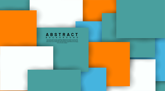 abstract vector background. overlapping full-color square design. New texture for your design.