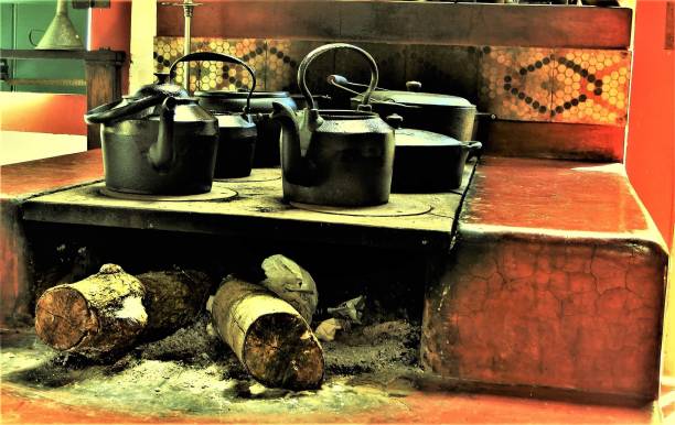 istock Wood burning stove 1250787680