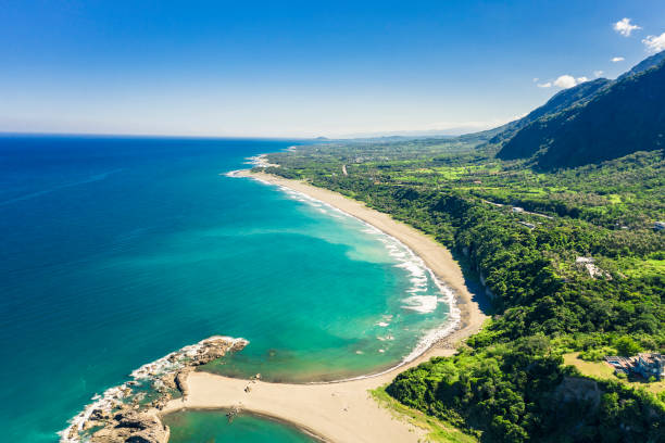 istock Aerial view coastline and beach in Eastern Taiwan 1250800891