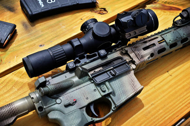 istock Scoped AR-15 Rifle wallpaper 1250831206