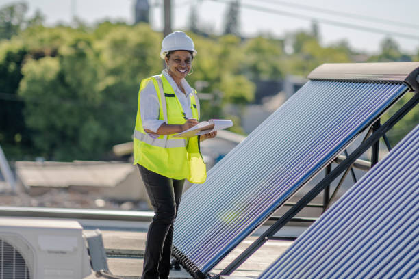 istock Female African American Solar Engineer 1250836136