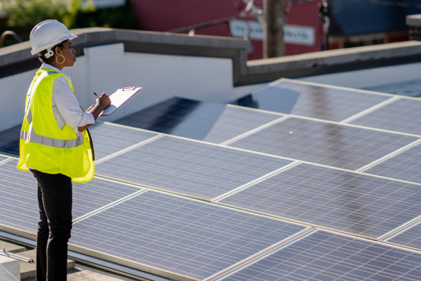 istock Female African American Solar Engineer 1250836179