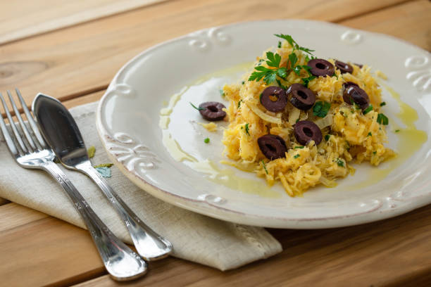 istock A delicious dish of shredded cod with potato straw. 1250892704