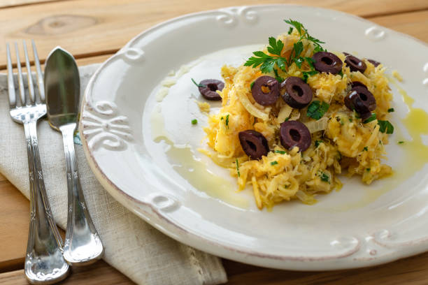 istock A delicious dish of shredded cod with potato straw. 1250892785