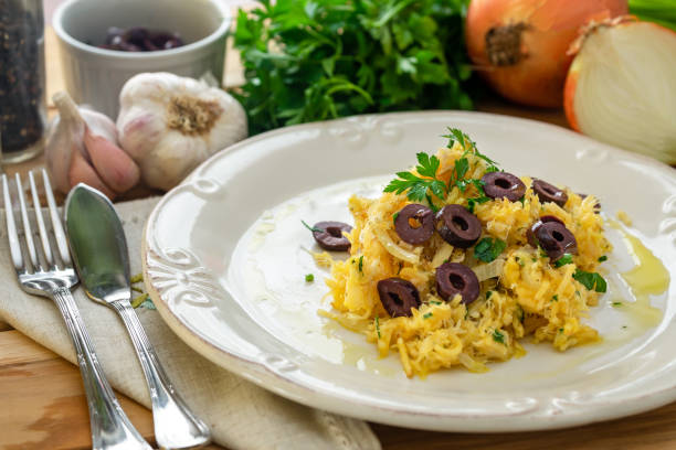 istock A delicious dish of shredded cod with potato straw. 1250892825