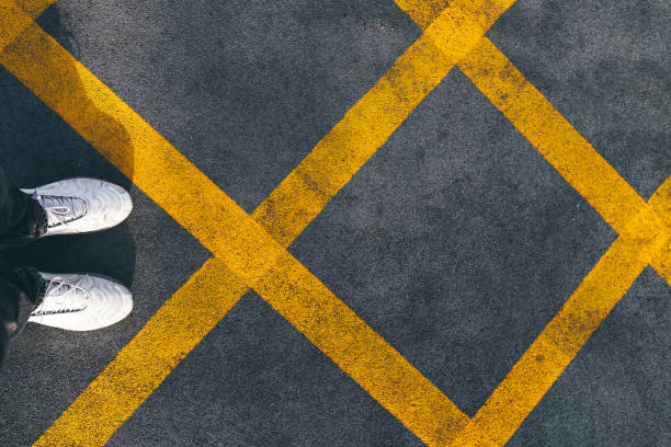 POV No Parking Yellow Cross Zone