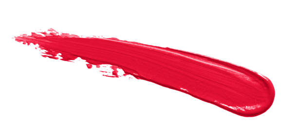 istock Pink lipstick smear smudge swatch isolated 1250913764