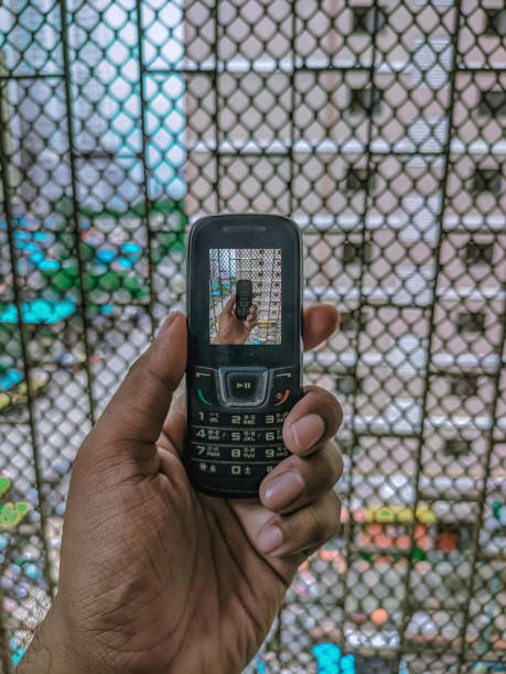 istock Picture in picture on feature phone 1250916722