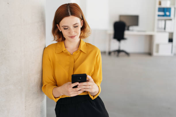 istock Young businesswoman taking a break 1250920144
