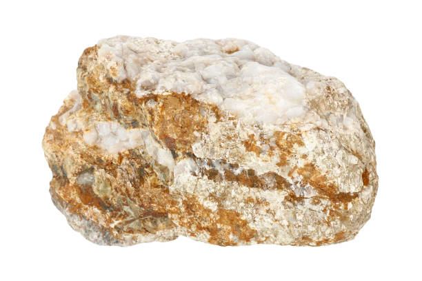 istock Nature quartz stone isolated on white background 1250922027