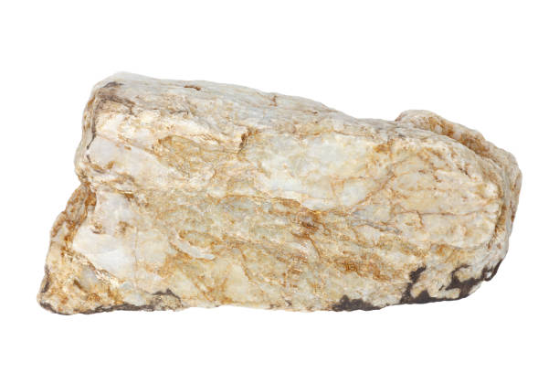 istock Nature quartz stone isolated on white background 1250922049