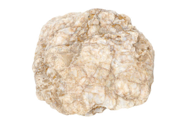 istock Nature quartz stone isolated on white background 1250922080