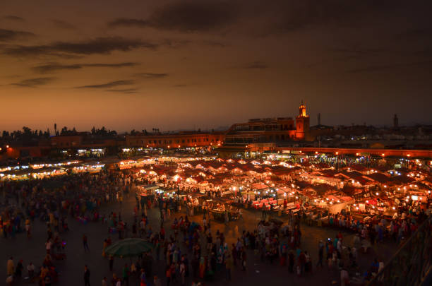 istock night view main square of marrakech. 1250923400