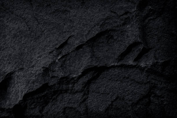 istock black stone natural background, dark grey slate 1250923982