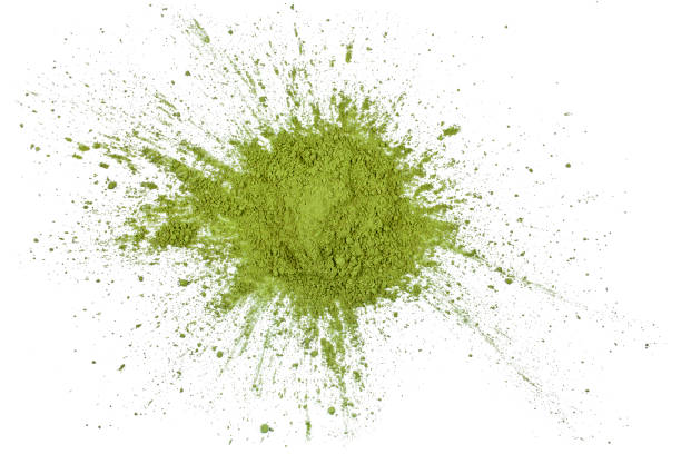 istock Splash of powdered matcha 1250927591