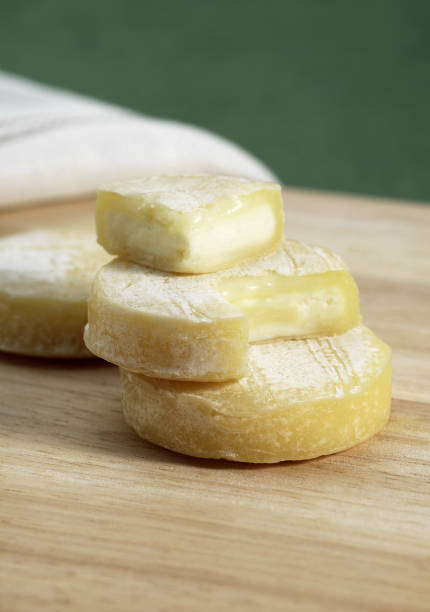 istock French Cheese Called Rocamadour, Cheese made with Goat Milk 1250930012