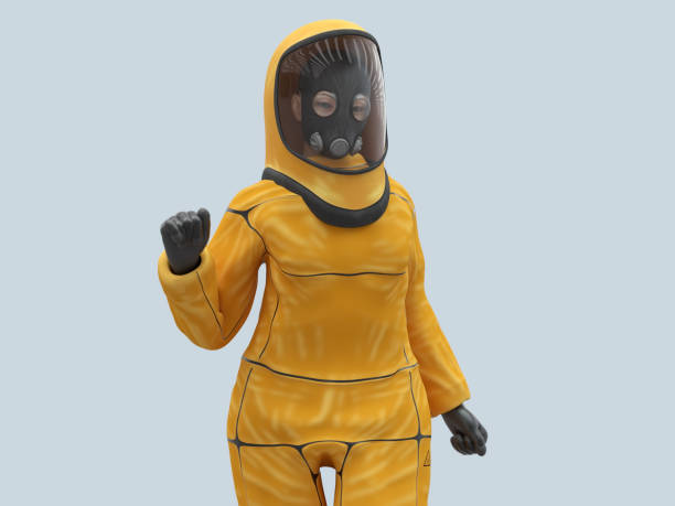 istock person in yellow hazmat suit 1250931427