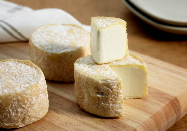 istock French Cheese called Crottin de Chevre, a Goat Cheese 1250932897