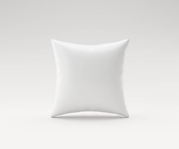 istock White pillow mockup on white background with blank template. Pillow mockup or template for design. 3D rendering. 1250934440