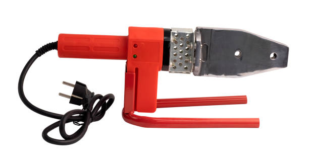 istock Soldering iron for plastic pipes. Automatic Electric Welding Machine. Heating Tool For PPR. 1250939130