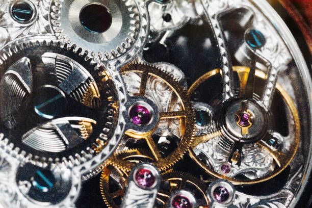 istock Complexity and intricacy on show in an ornate skeleton watch 1250945184