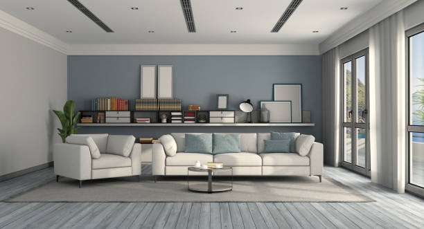 istock White and blue modern living room 1250948158