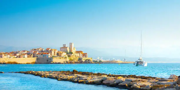 Historic center of Antibes, French Riviera. France