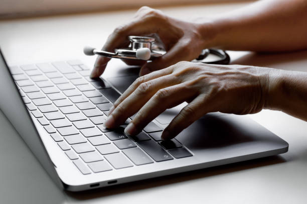 930+ Doctor Hands Typing Keyboard Stock Photos, Pictures & Royalty-Free ...