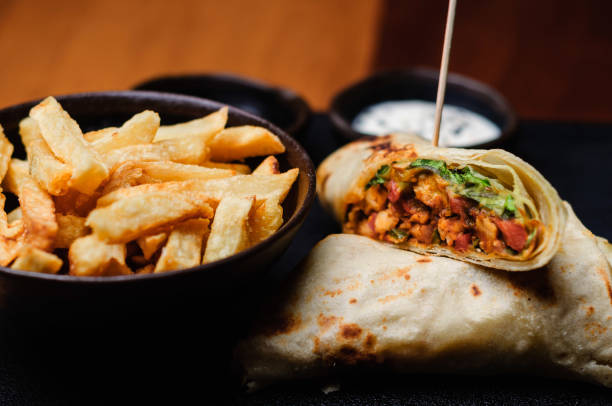 istock Taco and Fries 1250966576