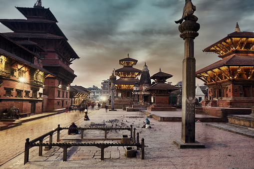 Patan Durbar Square in Katmandu, Nepal.