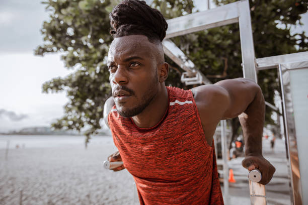 istock Attractive and fit brazilian male, exercise 1250972737