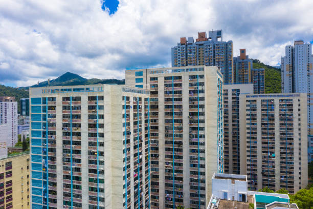 istock Public estate in Sha Tin, Hong Kong 1250973593