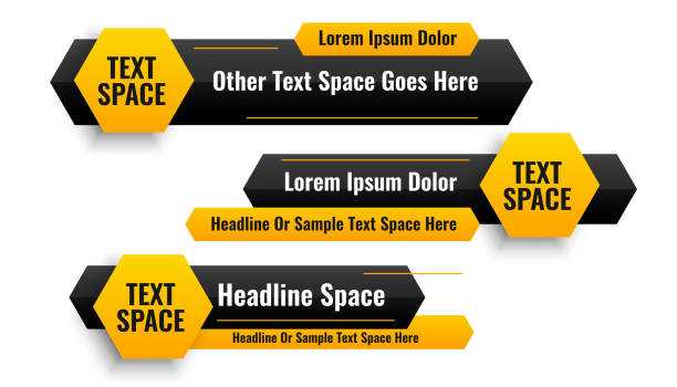 Banner Bottom Text 590+ Text Banner Animation Backgrounds Stock Illustrations, Royalty ...