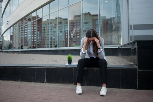 istock Dismissal from a large company. Economic crisis and problems with qualifications. 1250982005