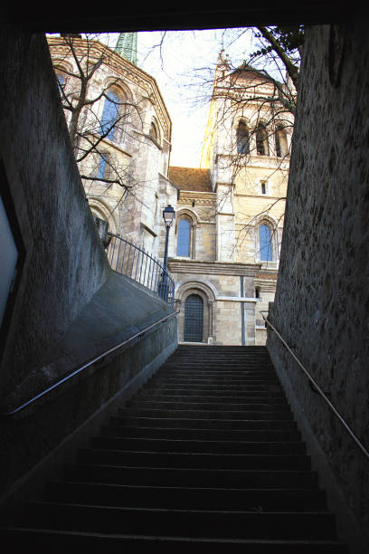 istock Passage in Old Town geneva, Switzerland 1250986615