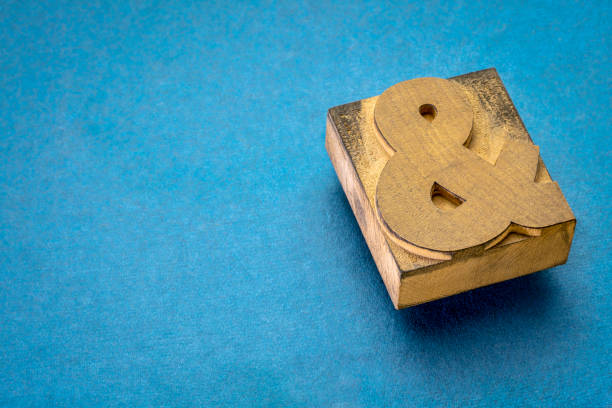 istock ampersand in letterpress wood type 1250989198