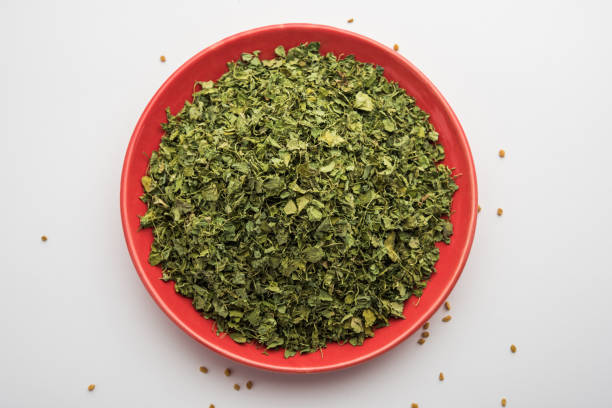 istock Kasoori methi or Dried fenugreek Leaves 1250997203