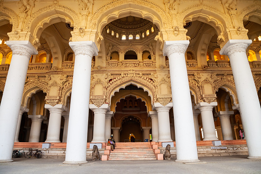 Thirumalai Nayak Palace in Madurai city in Tamil Nadu in India