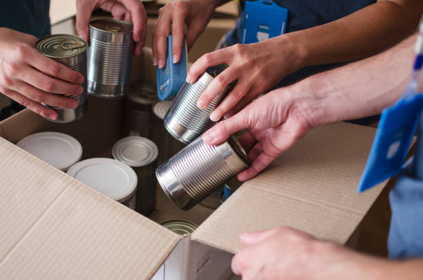 istock Donate canned food 1251001181