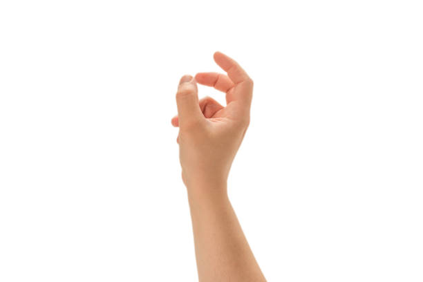 istock Male hand isolated on white. 1251007304