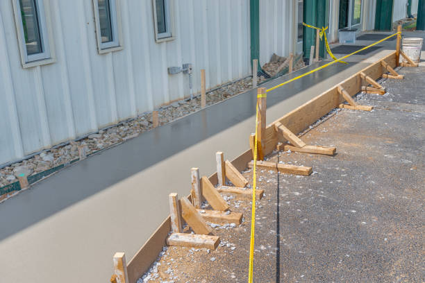 istock Caution Tape Guards A Freshly Poured Concrete Sidewalk 1251016647
