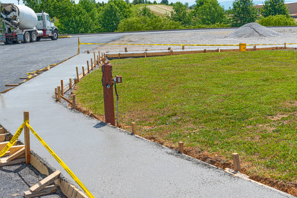 istock Newly Poured Concrete Sidewalk 1251017520