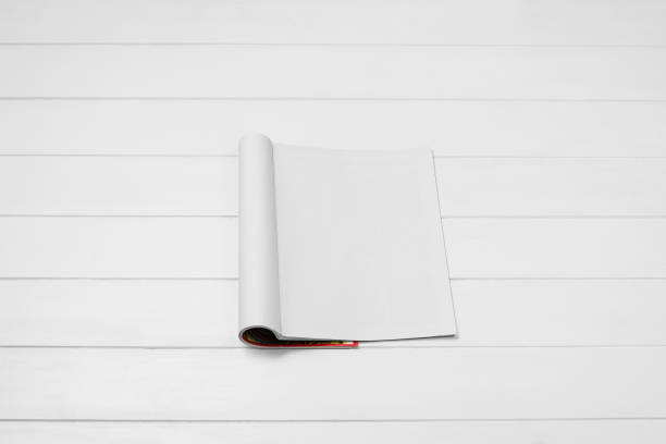 istock Mock-up magazine, newspaper or catalog on white background. Blank page 1251037078