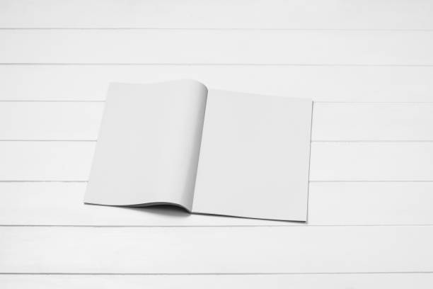 istock Mock-up magazine, newspaper or catalog on white background. Blank page 1251037086