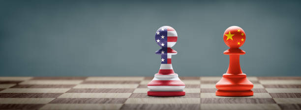 istock USA and China conflict concept image. 1251037751