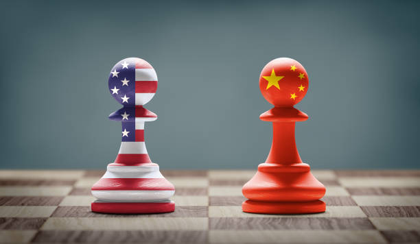 istock USA and China conflict concept image. 1251037763