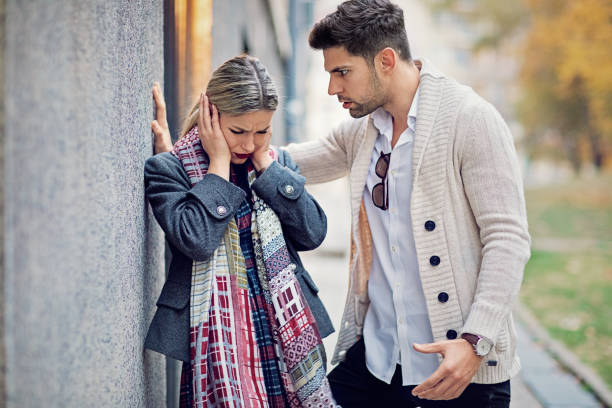 istock Couple is arguing on the street 1251042078