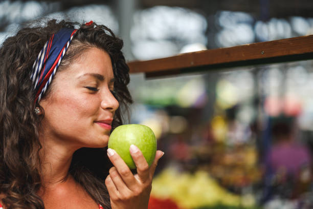 Healthy temptation in the shape of an apple